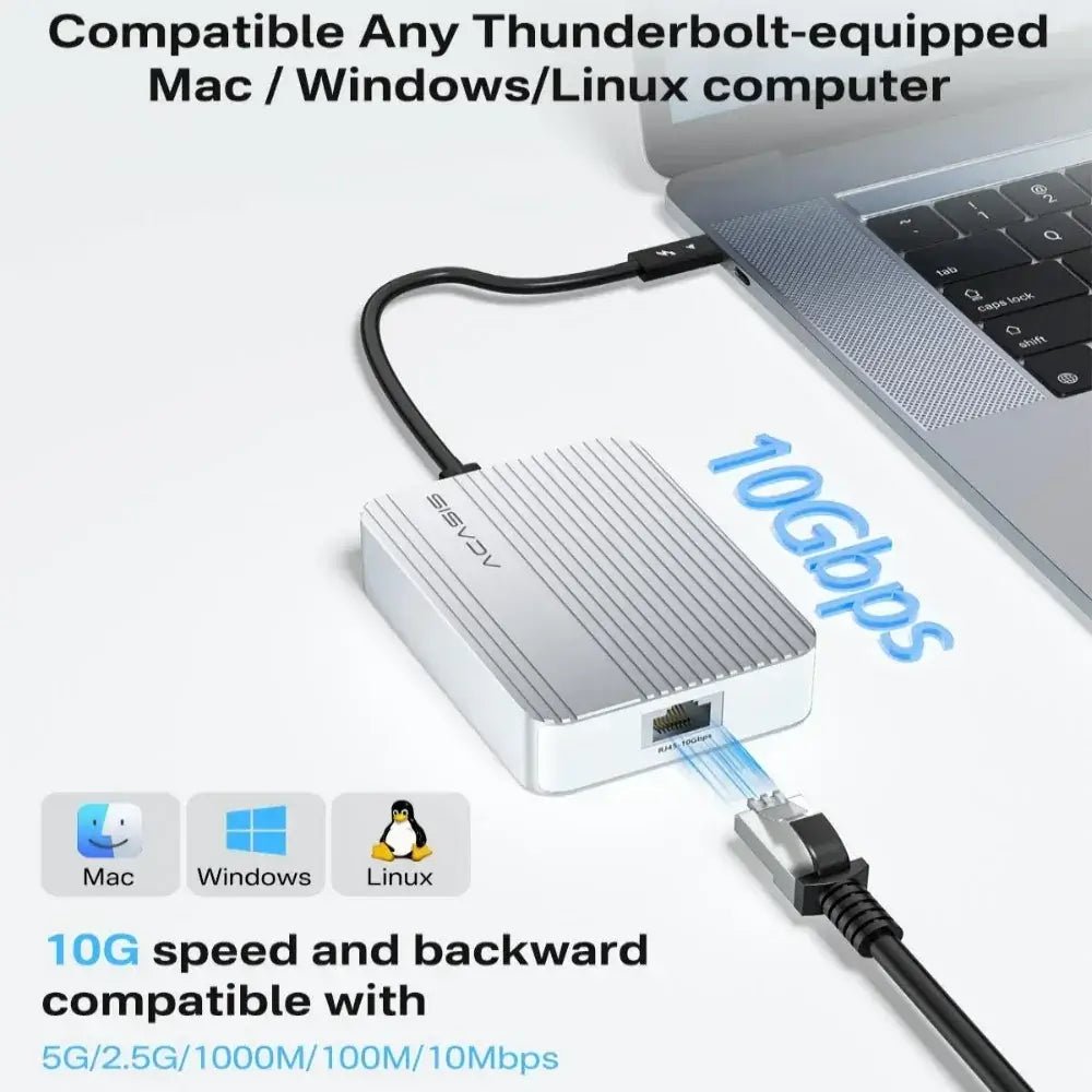 Acasis 10Gbps USB-C Ethernet Adapter Network Card 