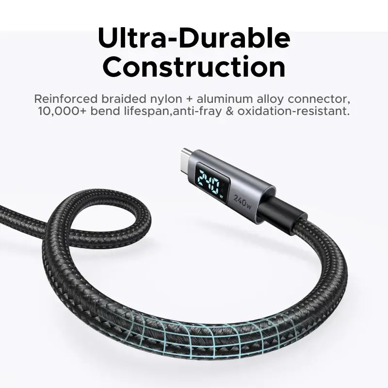 UGREEN USB-C Cable 240W Digital Display Fast Charging Cable