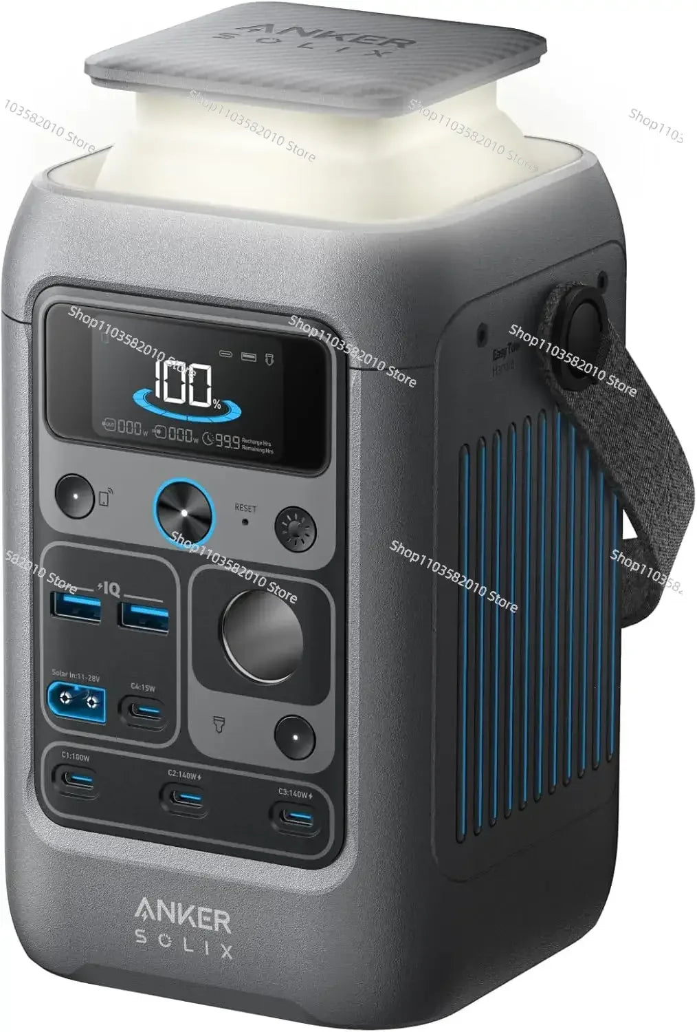 Power Bank Station Anker SOLIX C300 288Wh (90,000mAh) Portable 300W Power Station LiFePO4 Battery