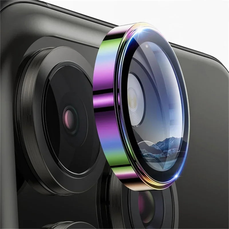 Alloy Camera Protector For iPhone 17Air 16E 2025 Metal Ring Lens Tempered Glass Back Lens Cover Protective Cap