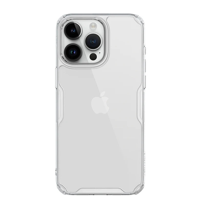 Nillkin For iPhone 15 Pro Max Case Nature Pro Transparent Clear TPU Frame Protection Cover For iPhone 15 /15 Plus Bumper