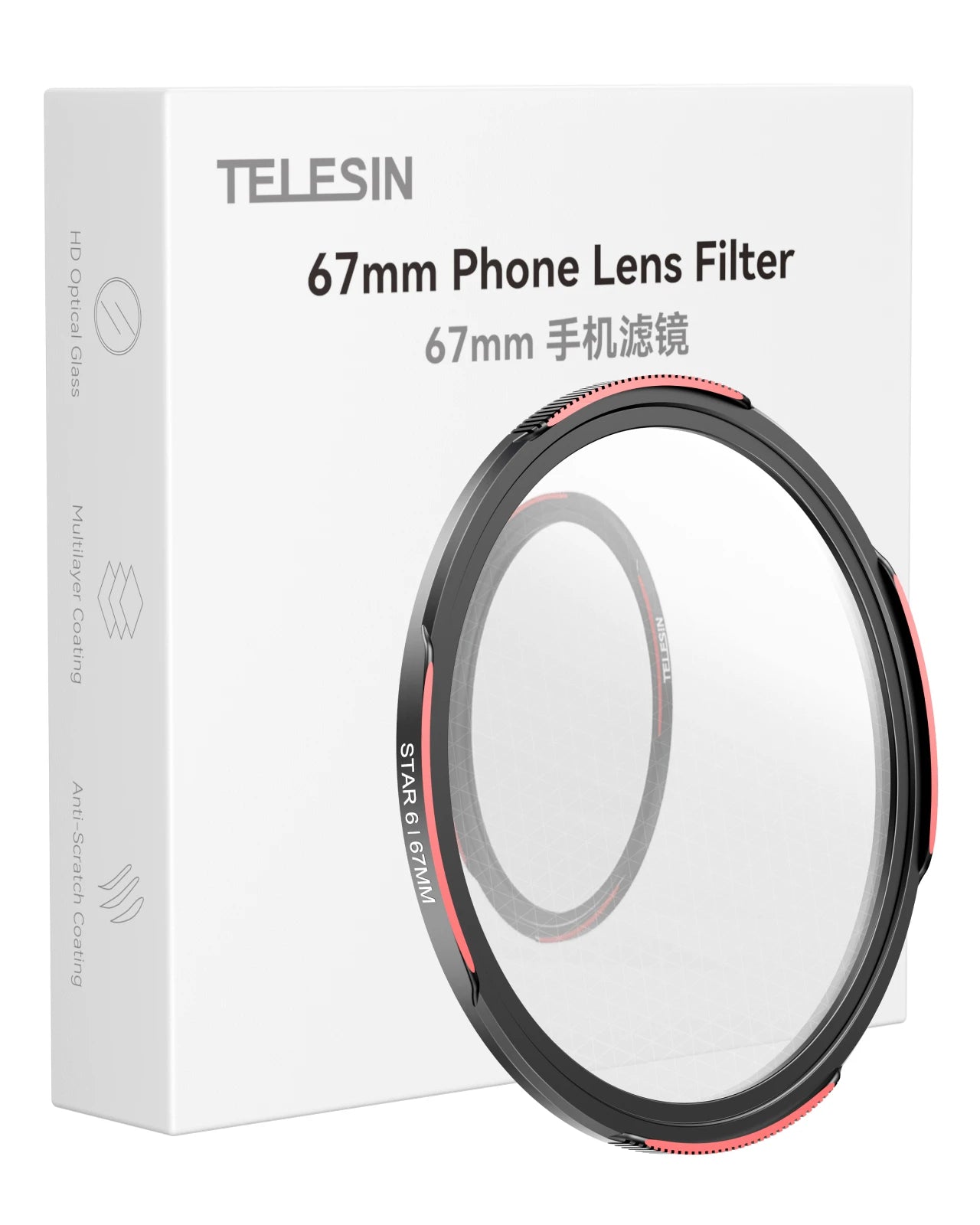 TELESIN Universal Phone  Filter CPL ND2-32 For Smartphone with Universal filter holder For Iphone Andriod phone Accessories