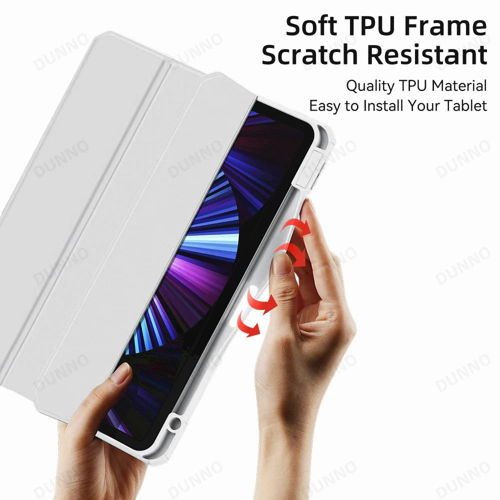 2025 New Transparent Case for IPad 11th A16 Pro Air 13 11 M3 M2 M4 2025 12.9 " 9 8 7 6 5 4 10 Th Mini 7 6 Funda Shockproof Cover
