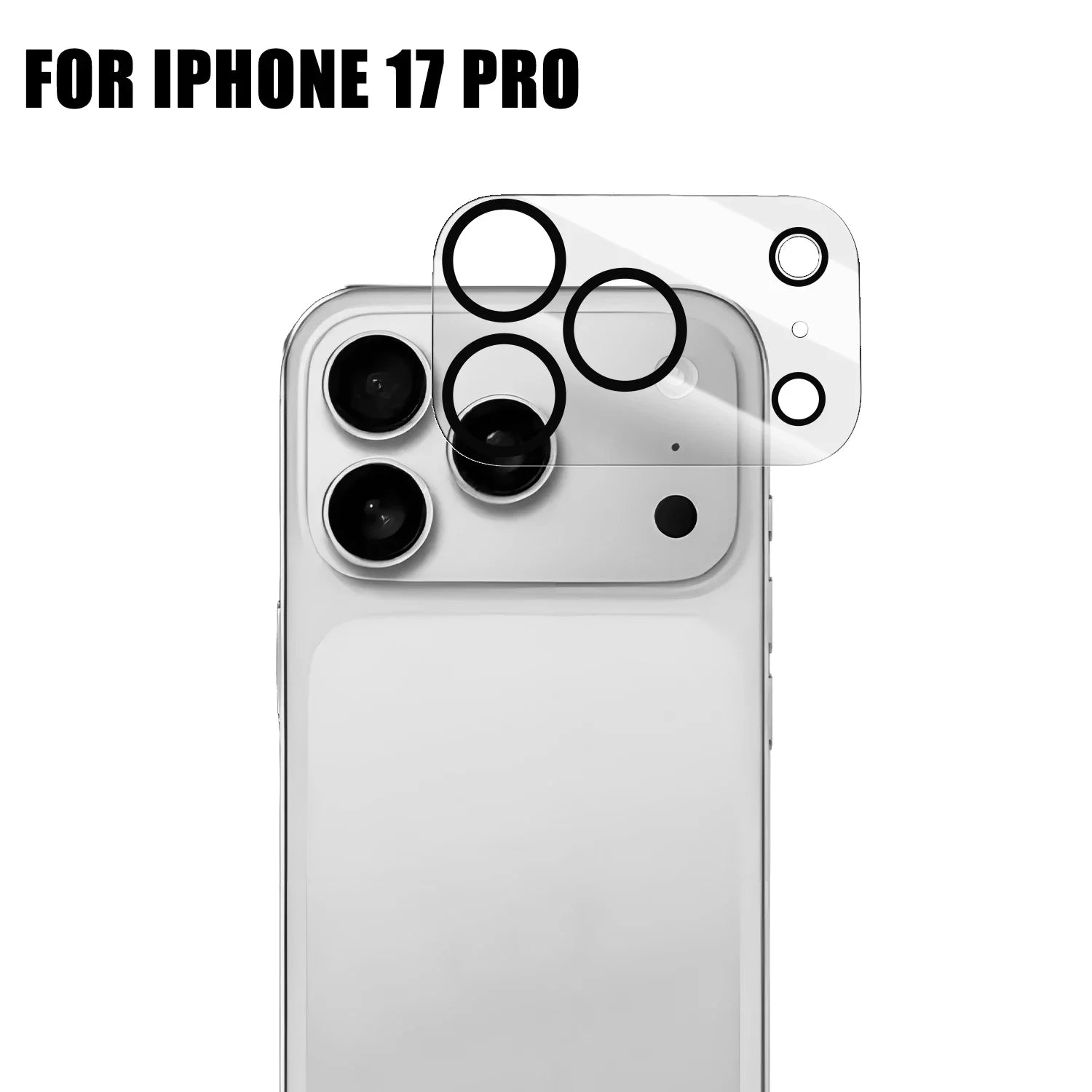 1-4PCS Tempered Glass Camera Lens Film for IPhone 17 Air 17Pro 17 ProMax HD Hardness Shatterproof Camera Protectors for IPhone17