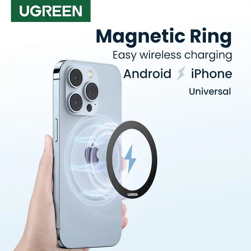UGREEN MagSafe Ring for iPhone 17/16/15/14/13/12 — magnetic plate