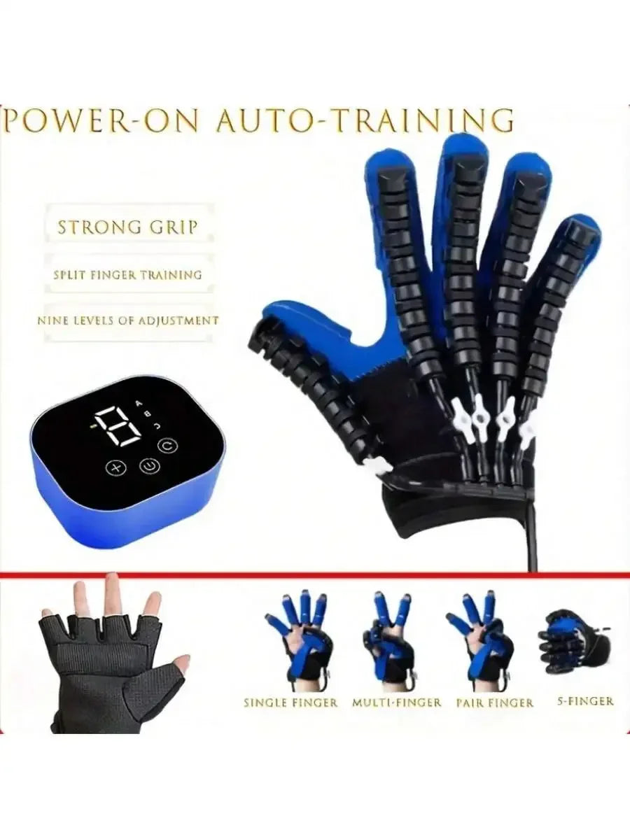 Left & Right Hand Finger Rehabilitation Exerciser Robot Gloves Stroke Hemiplegia Cerebral Infarction Training Equipment Therapy