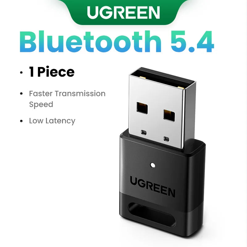 UGREEN USB Bluetooth 5.3 5.4 Adapter 120 M Dongle Wireless Receiver