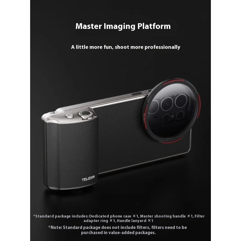 Telesin Suitable for Samsung GalaxyS25 Ultra Camera Handle Camera Auxiliary Zoom Bluetooth Camera Assistant Protective Case