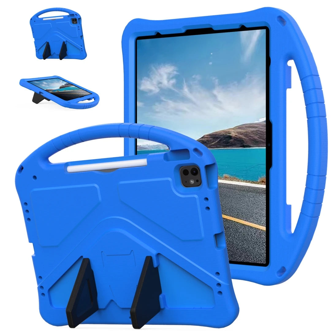 Kids EVA Case for iPad Air 13 Pro 13 2024 Pro 12.9 inch Funda Stand Shockproof Kid-Proof Handle Stand Protective Tablet Cover