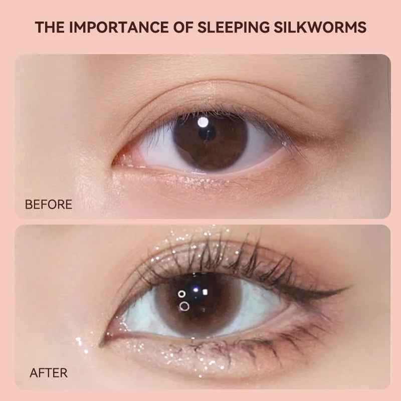 GECOMO 3D Star Eye Double-Head Eyeliner Pen for Makeup retention, waterproof and non-smudging, high-gloss brightening eyeliner p