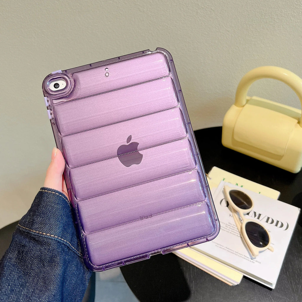For iPad 2024 2025 A16 Case 7 8 9 10th 11th Generation Air 3 4 5 Pro 11 12.9 inch Mini 6 Tablet Cover Cases Transparent Soft
