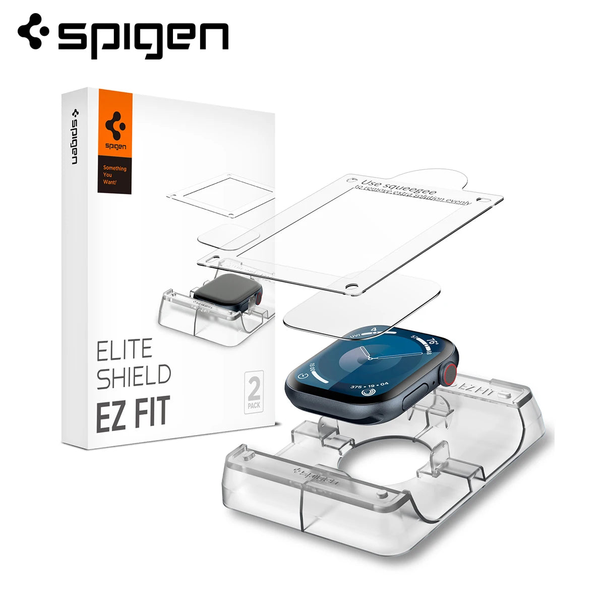 Spigen EliteShield EZ Fit for Apple Watch 11/10 Series (46mm/42mm) Screen Protector
