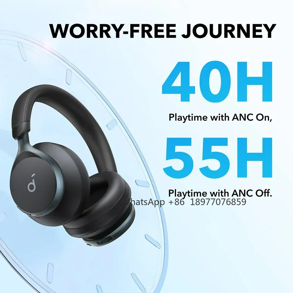 Soundcore By Anker Space One Active Noise Cancelling Headphones Wireless Bluetooth Headphones Wireless Bluetooth Headset