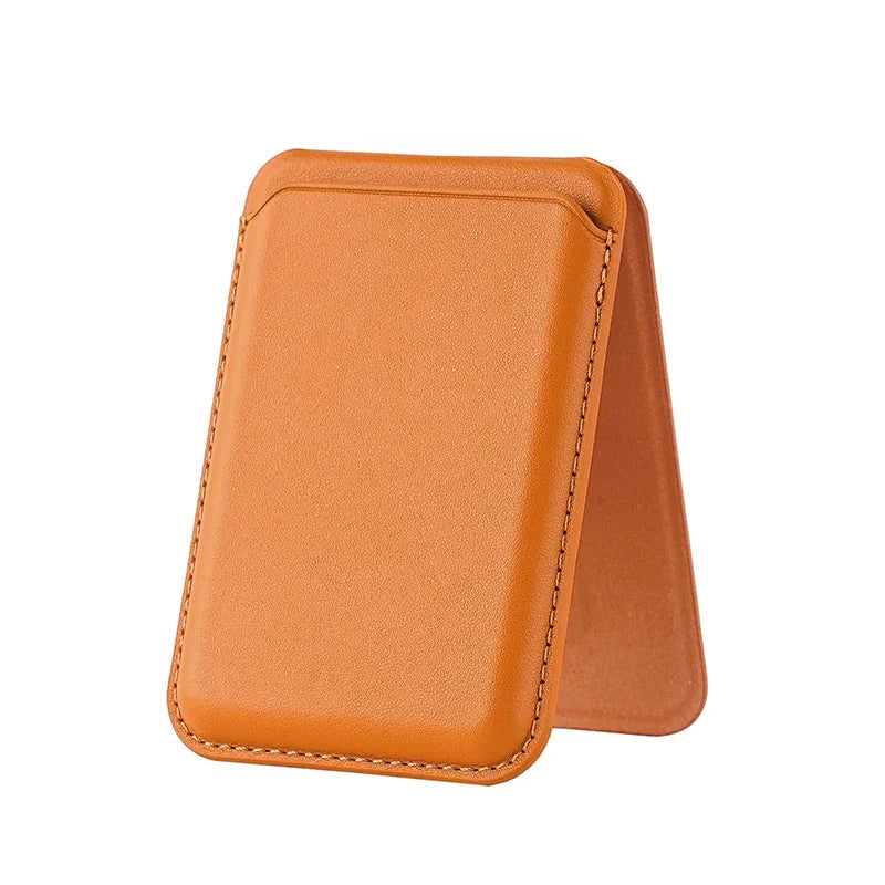 Kickstand Magnetic Leather Wallet Case for iPhone 17 16 15 14 Pro Max Galaxy Card Holder Magsafe Phone Bag Cover Accessories