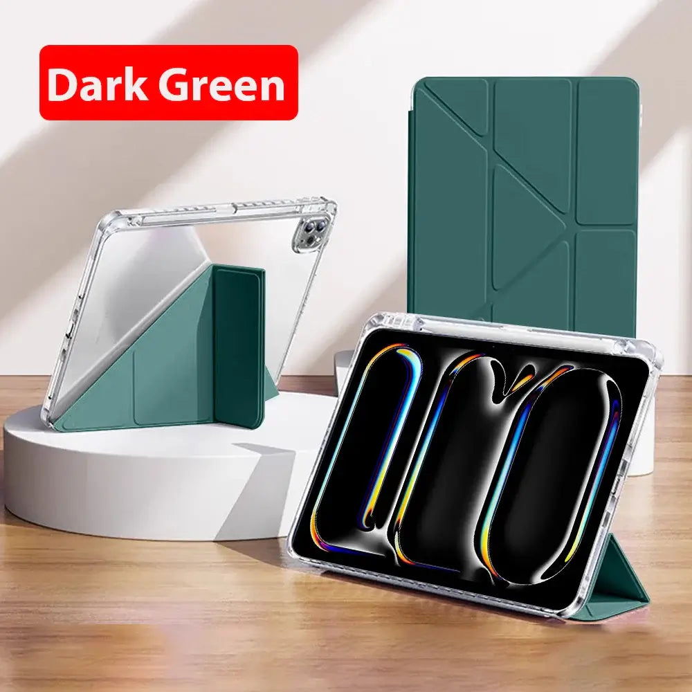Case For iPad A16 2025 10 9 9th 10th Generation Pro 13 11th M4 12.9 Funda Air 11 5 4 M3 M2 Mini 7 6 A17 2024 8 HD Acrylic Cover