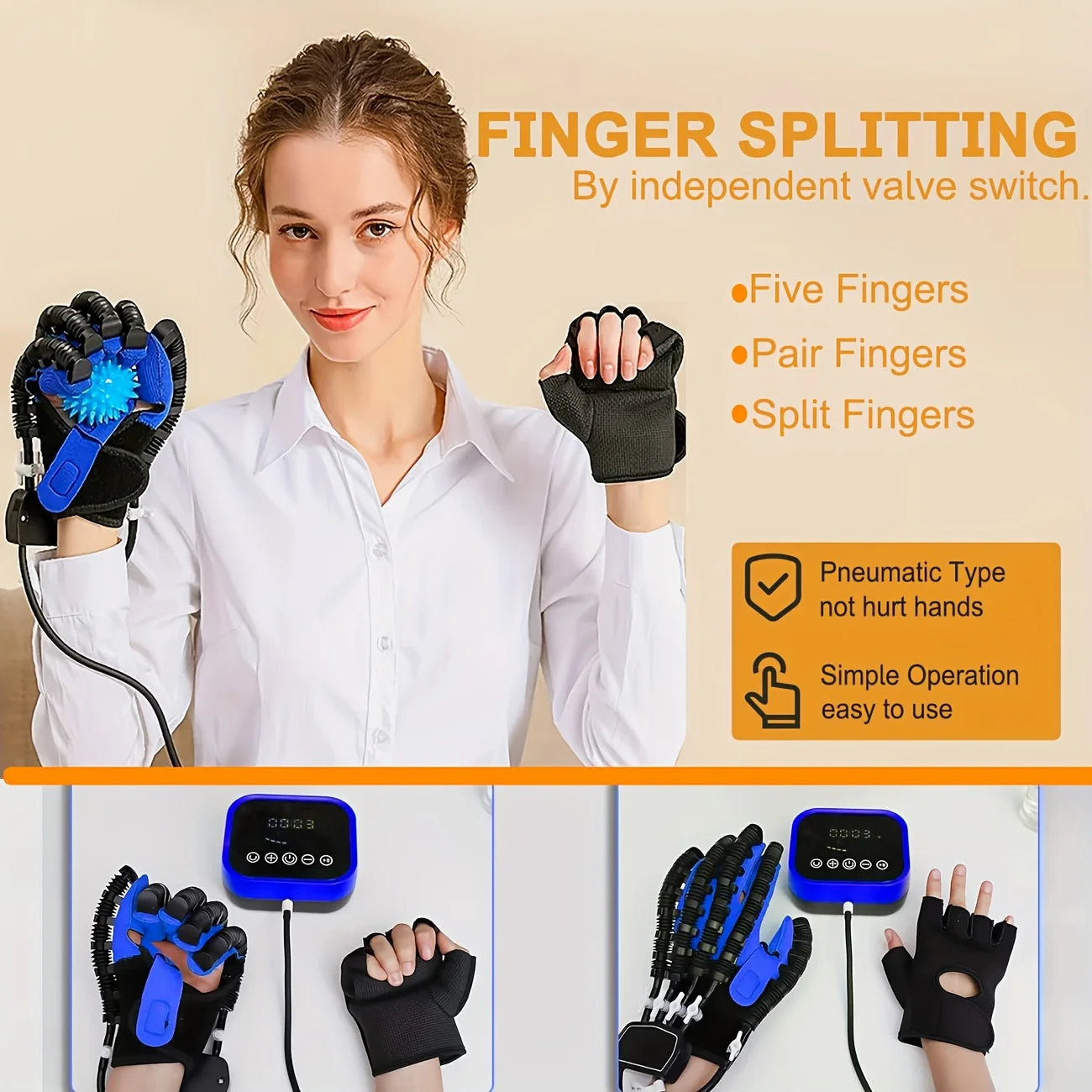 Hemiplegia Rehabilitation Equipment Stroke Recovery Robot Glove Stroke Hemiplegia Cerebral Infarction Training Equipment Therapy
