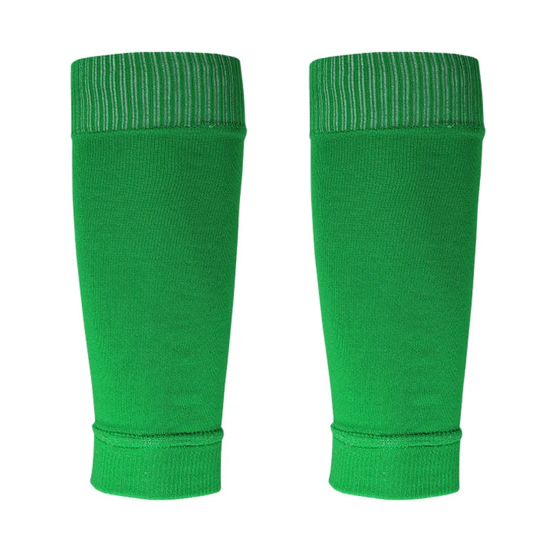 1 Pair Hight Elasticity Soccer Protective Socks Without Feet Kids Adults Shin Pads Guard For Football Sport Leg Support Sleeves