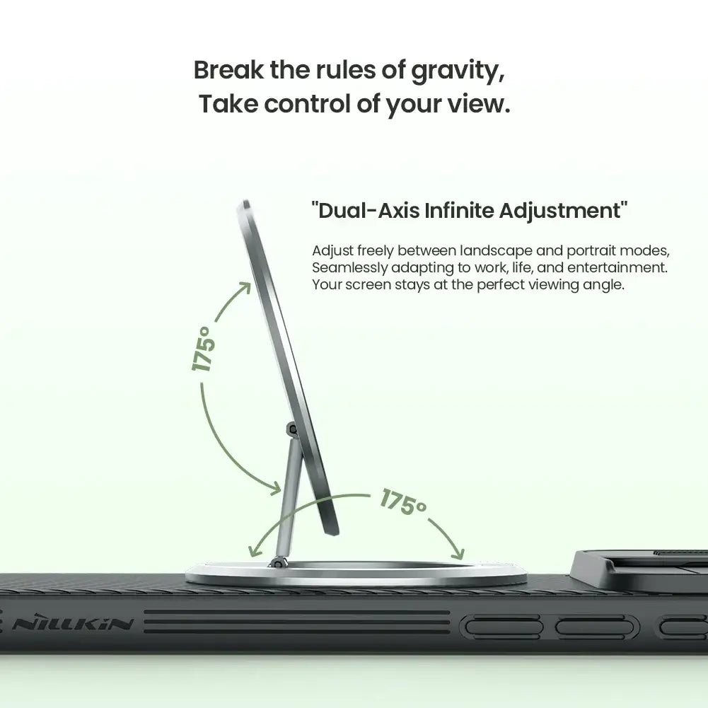NILLKIN Magnetic Phone Holder For iPhone 16 Foldable Ring Buckle Back Adhesive Stand Portable Car Phone Holder For Huawei Xiaomi