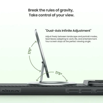 NILLKIN Magnetic Phone Holder For iPhone 16 Foldable Ring Buckle Back Adhesive Stand Portable Car Phone Holder For Huawei Xiaomi
