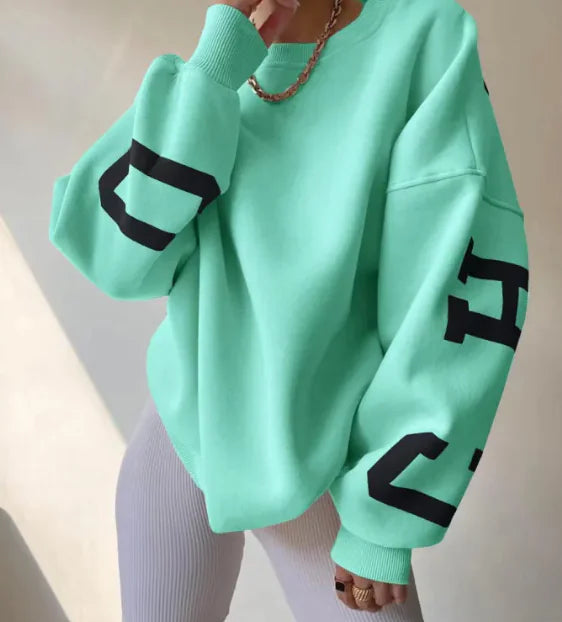 Trendy Oversized Sweatshirt for Women – Casual Streetwear Style