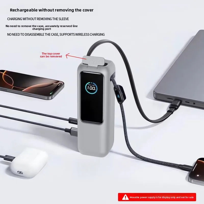 For Anker 165W - Shock - Absorbing Silicone Case Portable Carrying Pouch For Zolo Energy Pod Mobile Power