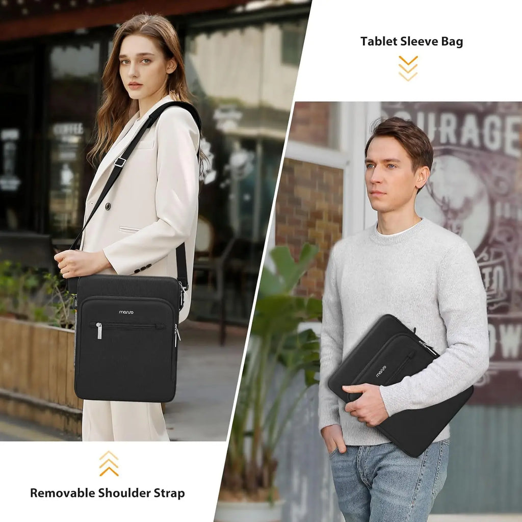 Tablet Shoulder Sleeve Bag For iPad Air Pro 12.9 13 inch M4 M3 M2 M1 Galaxy Tab S9+ Surface Laptop Pouch Handbag Briefcase