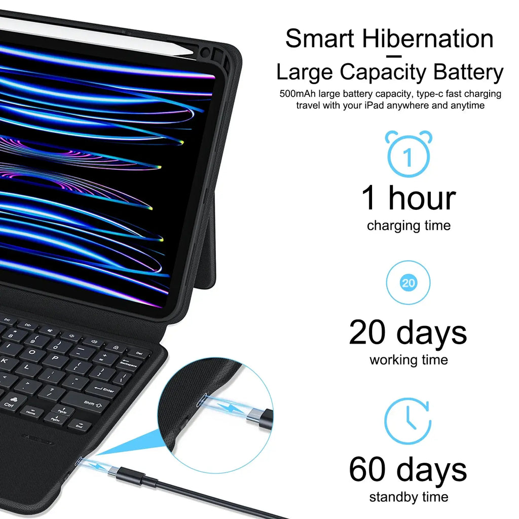 Magic Keyboard Case for iPad Pro 13 2024 M4 trackpad design Techs Park