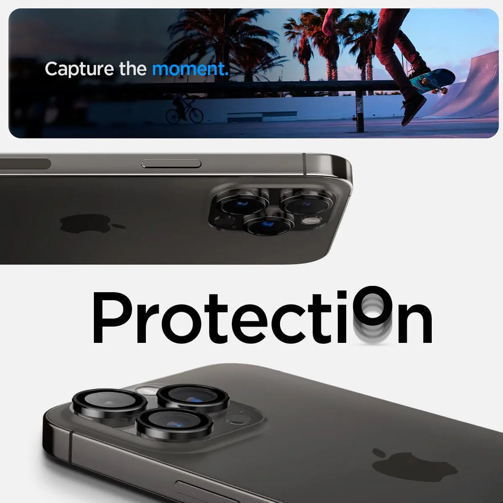 Spigen Glas.tR EZ Fit Optik Pro Lens Camera Lens Protector for iPhone 15 Pro Ma / 15 Pro / 14 Pro Max / 14 Pro