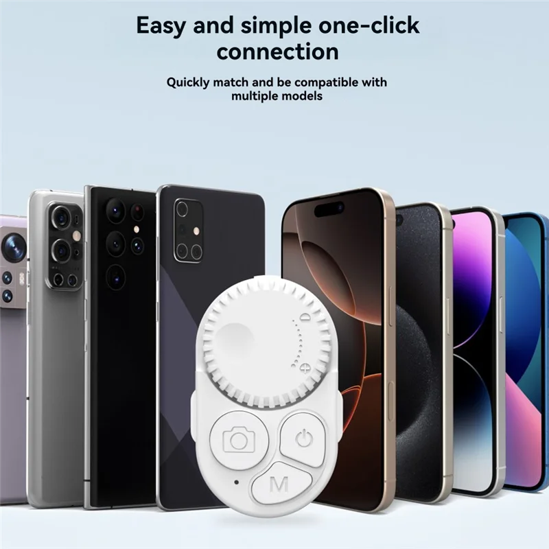 TELESIN Wireless Remote Control Mobile Phone Zoom Bluetooth Controller For IOS/Android/Harmony OS Music Video Remote Control