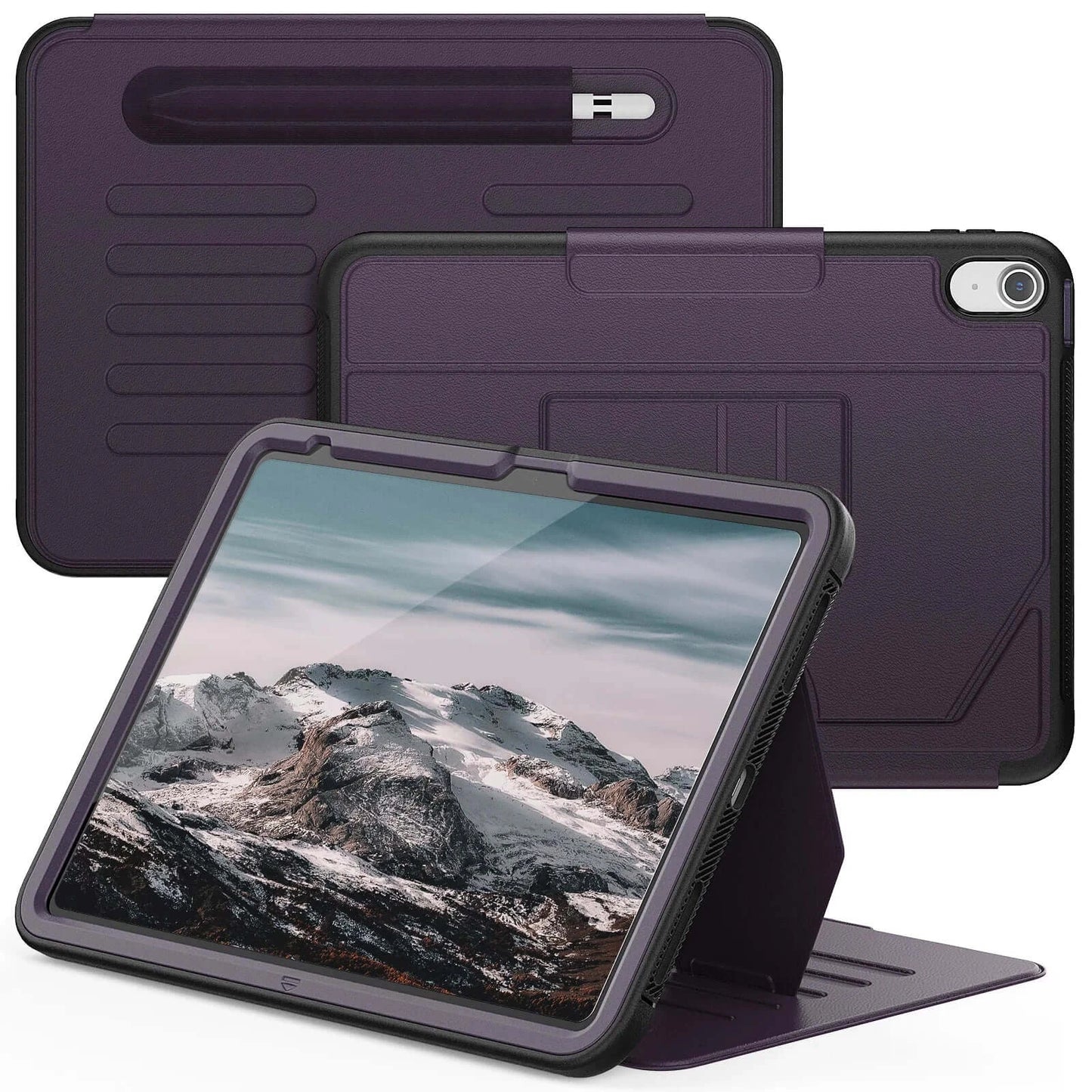 Rugged Smart Case For iPad 10.9 2022 10th 10.2 7th 8th 9th Pro 9.7 2017 2018 Air 2 Multi-angle Magnetic Stand Cover Shockproof