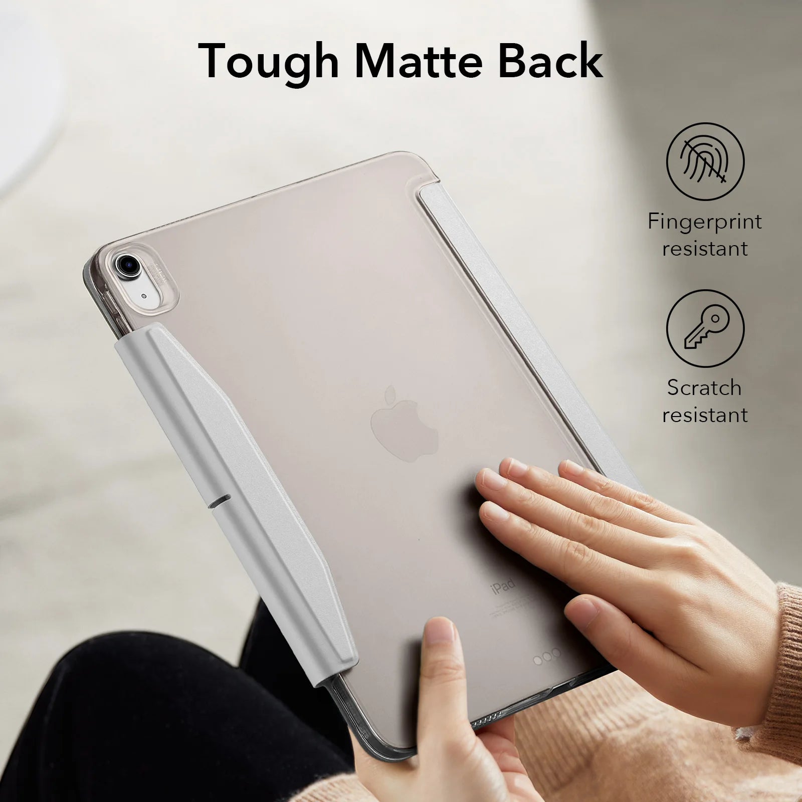 ESR for iPad Pro Air 13 inch (2024/2025) Case  Slim and Lightweight Trifold Smart Cover for iPad 12.9(2021/2022)