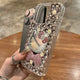 Coque de protection Sanrio Full Diamond Katie pour iPhone, avec miroir Kawaii Bling-bling et nœud mignon, pour 16 15 Pro Max 14 13 12