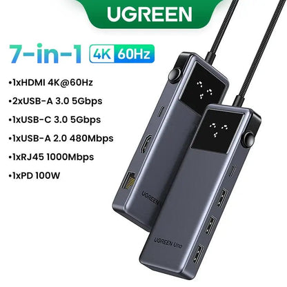 UGREEN Uno USB-C Hub with 10Gbps USB-C and USB-A ports