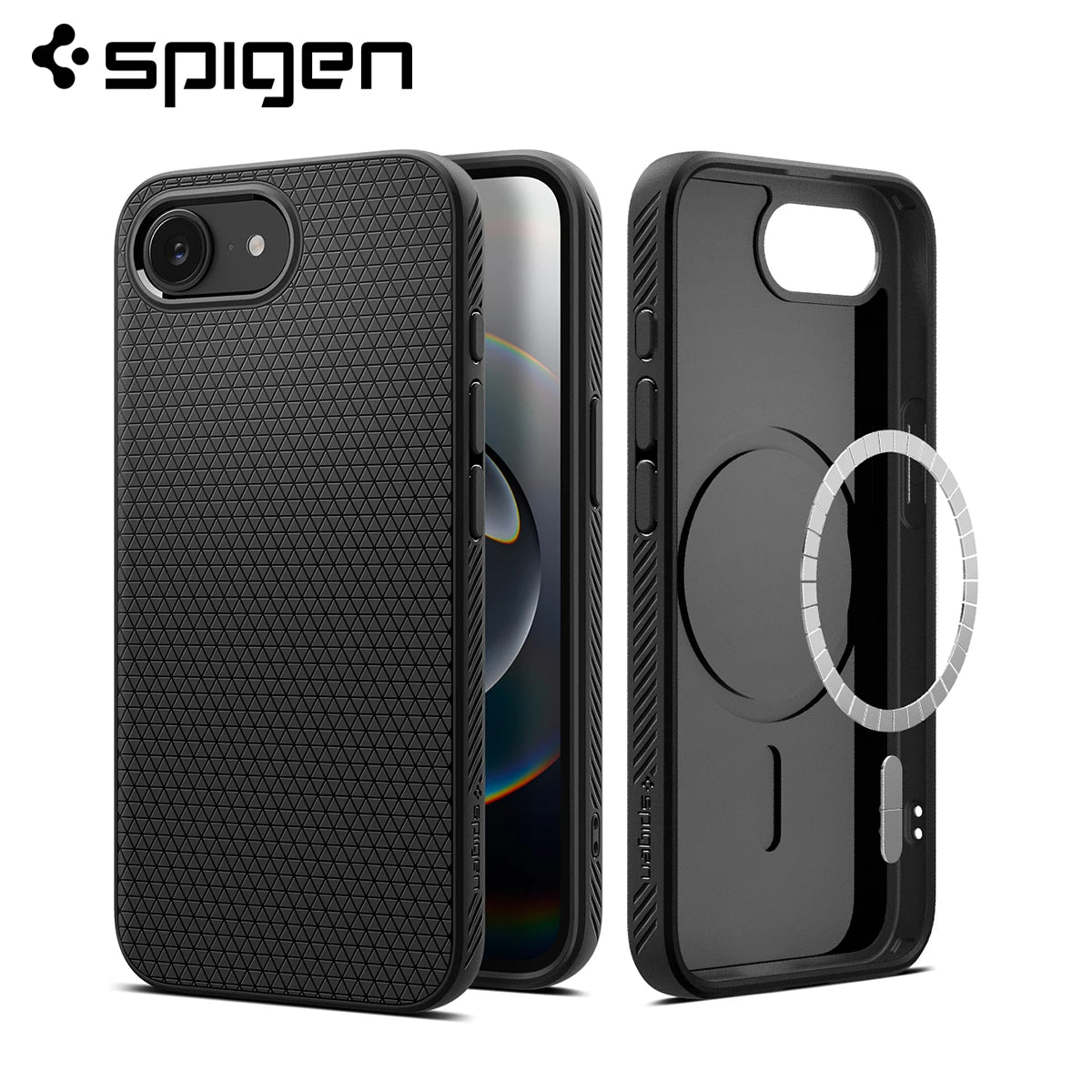 Spigen Liquid Air MagFit MagSafe Case for iPhone 16e (2025) – Slim, Magnetic & Textured Grip
