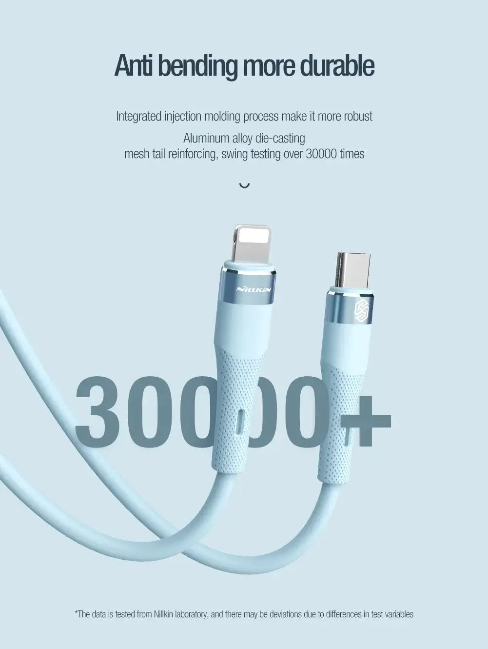 NILLKIN Liquid Silicone Cable Type C To Lightning Cable 2.4A For iPhone 12 14 14 Pro Max Fast Charging For iPhone USB C Cable
