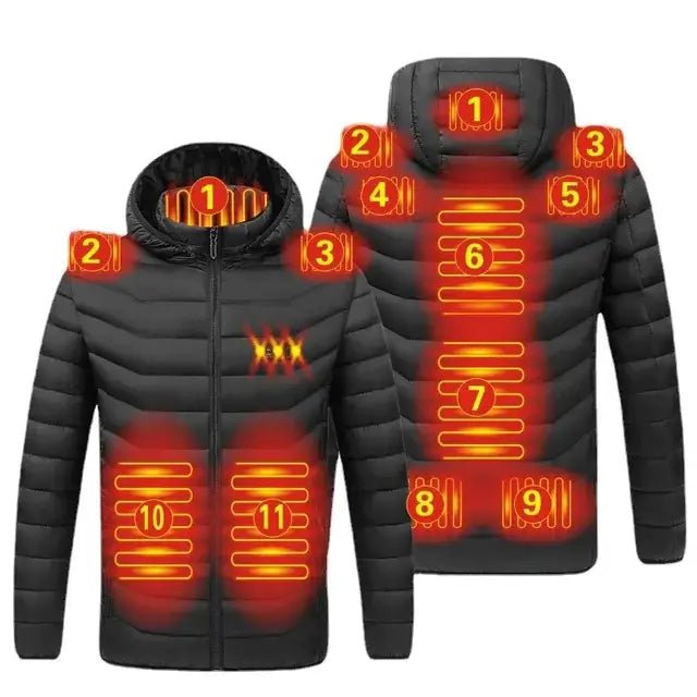 Smart Heating Vest – USB 9-Zone Heated Winter Wear