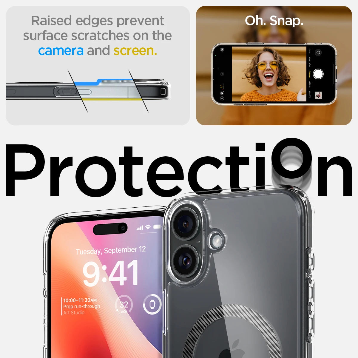 Spigen Ultra Hybrid MagFit iPhone 16 Plus / 16 Case Magsafe Compatible Cover