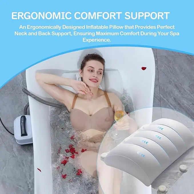 Electric Bathtub Bubble Massage Mat in Use