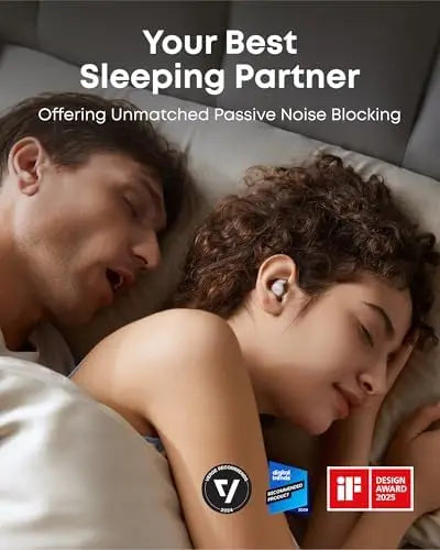 Anker Soundcore A20 Sleep Earbuds HiFi Noise Blocking Earphones 80H Playtime for 5.3 Personal Sleep Monitor Alarm
