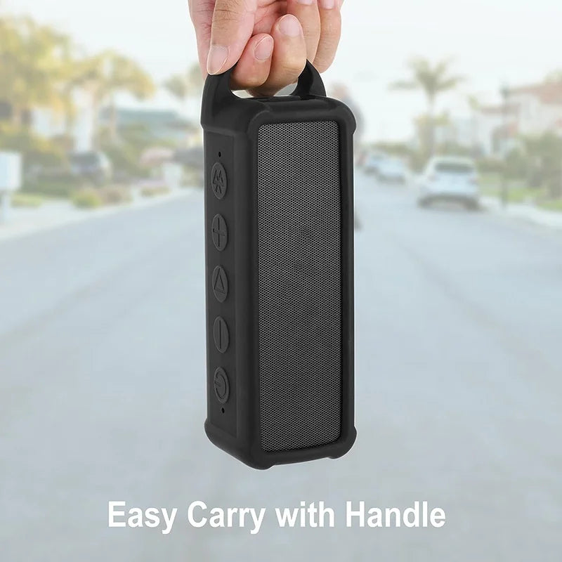 For Anker For Soundcore 2 Silicone Case with Carabiner for Easy Carry Protect Your Speaker from Everyday Damage