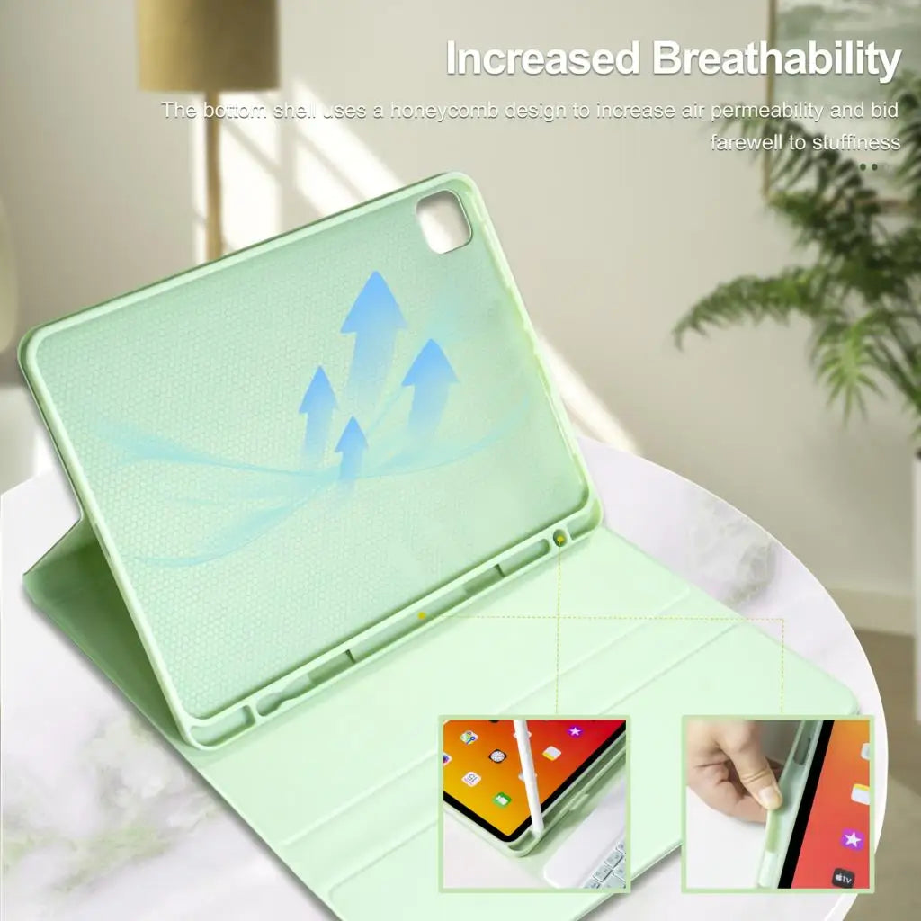 Magic Keyboard Case for iPad Pro 13 2024 M4 Pro 11 Air 5 M3 10th Funda M2 iPad Pro 12.9 Case Bluetooth Keyboard Wireless Mouse
