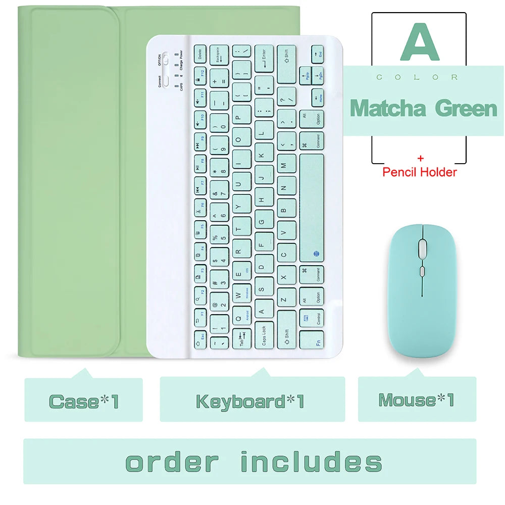 Magic Keyboard Case for iPad Pro 13 2024 M4 Pro 11 Air 5 M3 10th Funda M2 iPad Pro 12.9 Case Bluetooth Keyboard Wireless Mouse