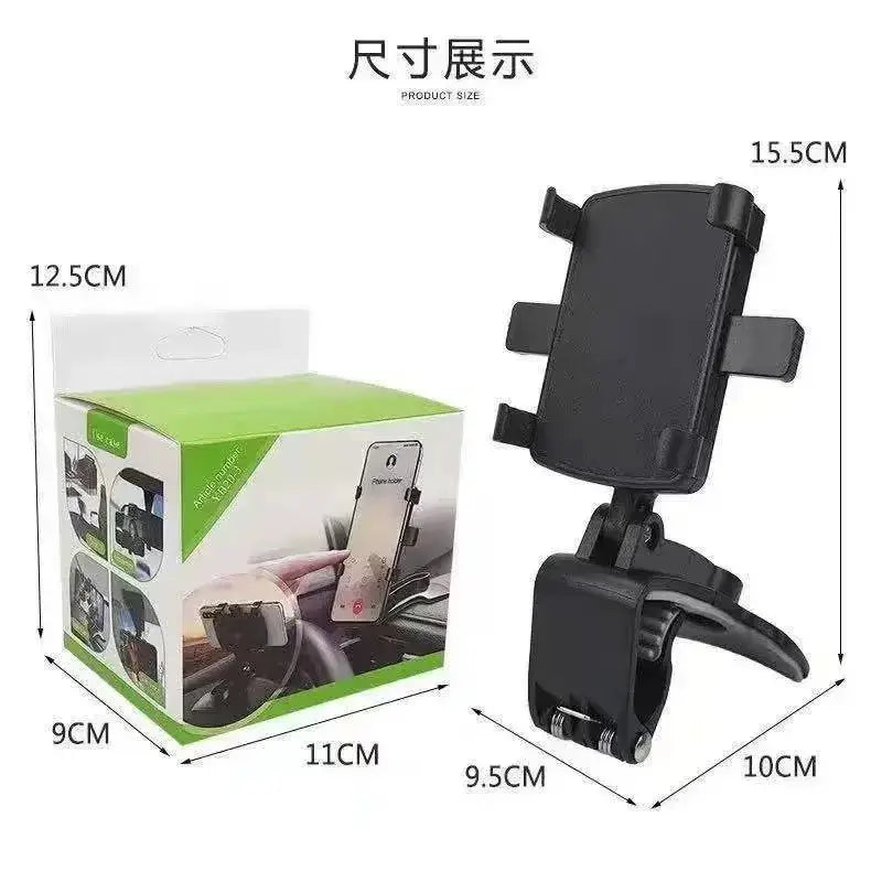 Support de téléphone universel pour voiture, fixation tableau de bord, clip de voiture, support GPS, support de téléphone portable pour iPhone Samsung Xiaomi