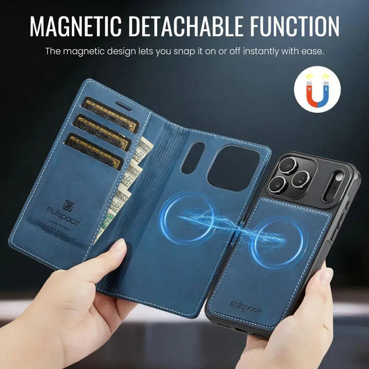iPhone 17 Pro Leather Wallet Case