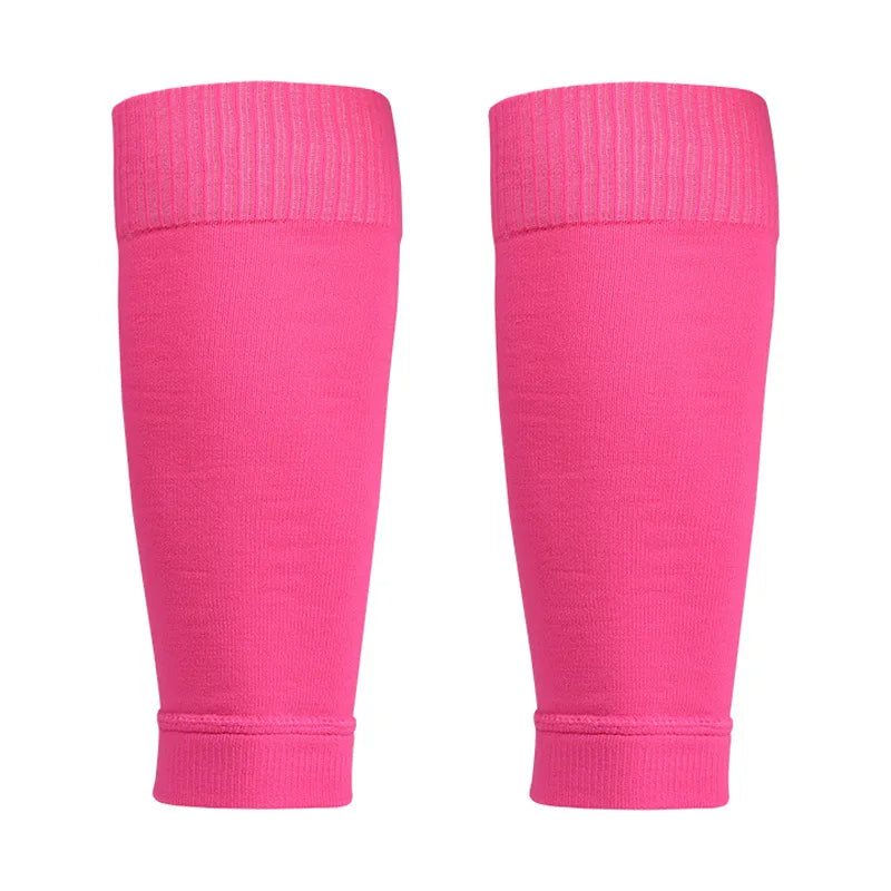 1 Pair Hight Elasticity Soccer Protective Socks Without Feet Kids Adults Shin Pads Guard For Football Sport Leg Support Sleeves