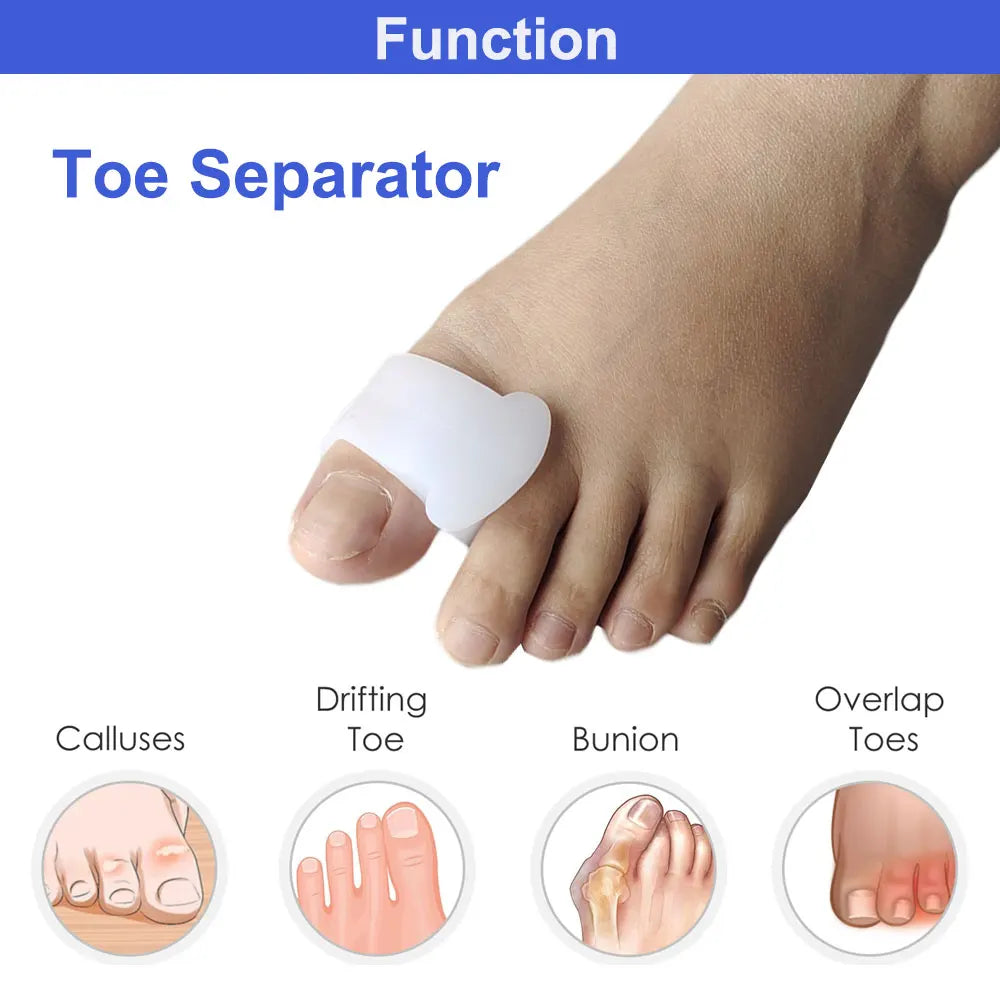 2pcs﻿ Big Toe Orthotics Correct Overlapping Toe and Restore Toes To Their Original Shape Foot Rehabilitation Supplies D0038-39