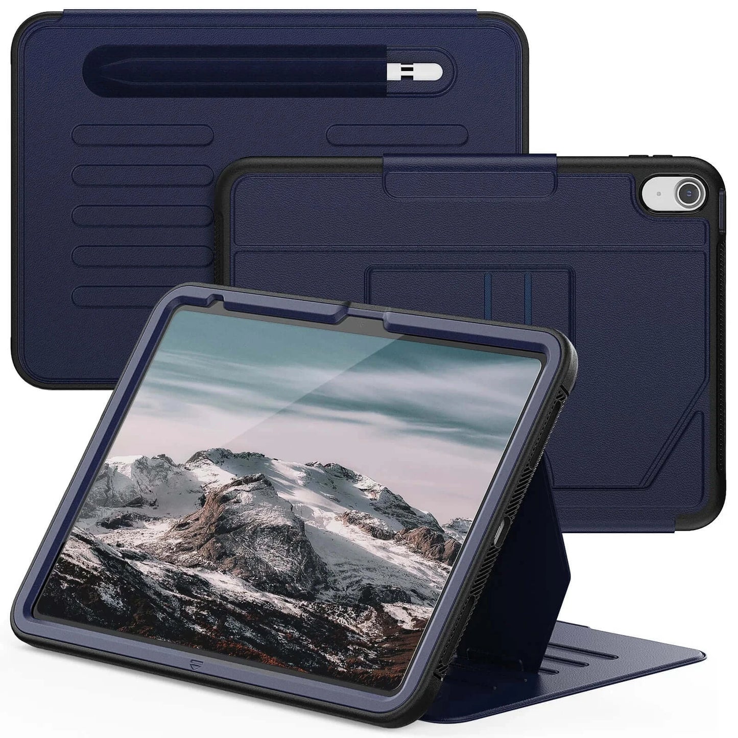 Rugged Smart Case For iPad 10.9 2022 10th 10.2 7th 8th 9th Pro 9.7 2017 2018 Air 2 Multi-angle Magnetic Stand Cover Shockproof