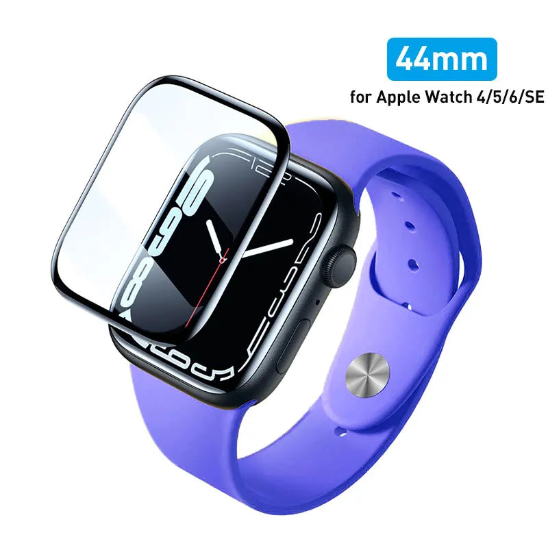Tempered Glass Film for Apple Watch 3/4/5/6/7/SE/8/9 38MM 40MM 41MM 42MM 44MM 45MM Screen Full-coverage Protective Film