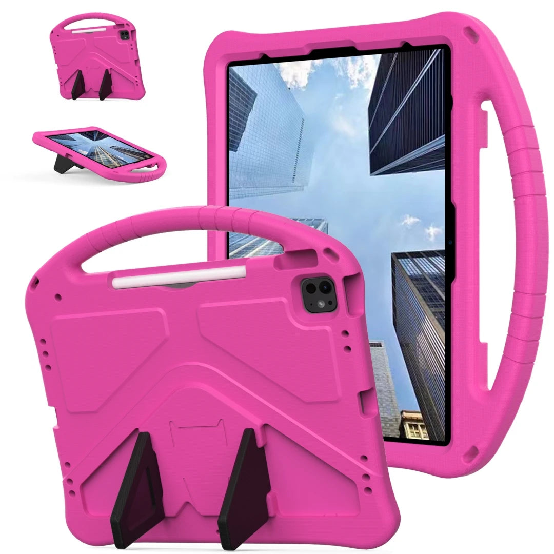 Kids EVA Case for iPad Air 13 Pro 13 2024 Pro 12.9 inch Funda Stand Shockproof Kid-Proof Handle Stand Protective Tablet Cover