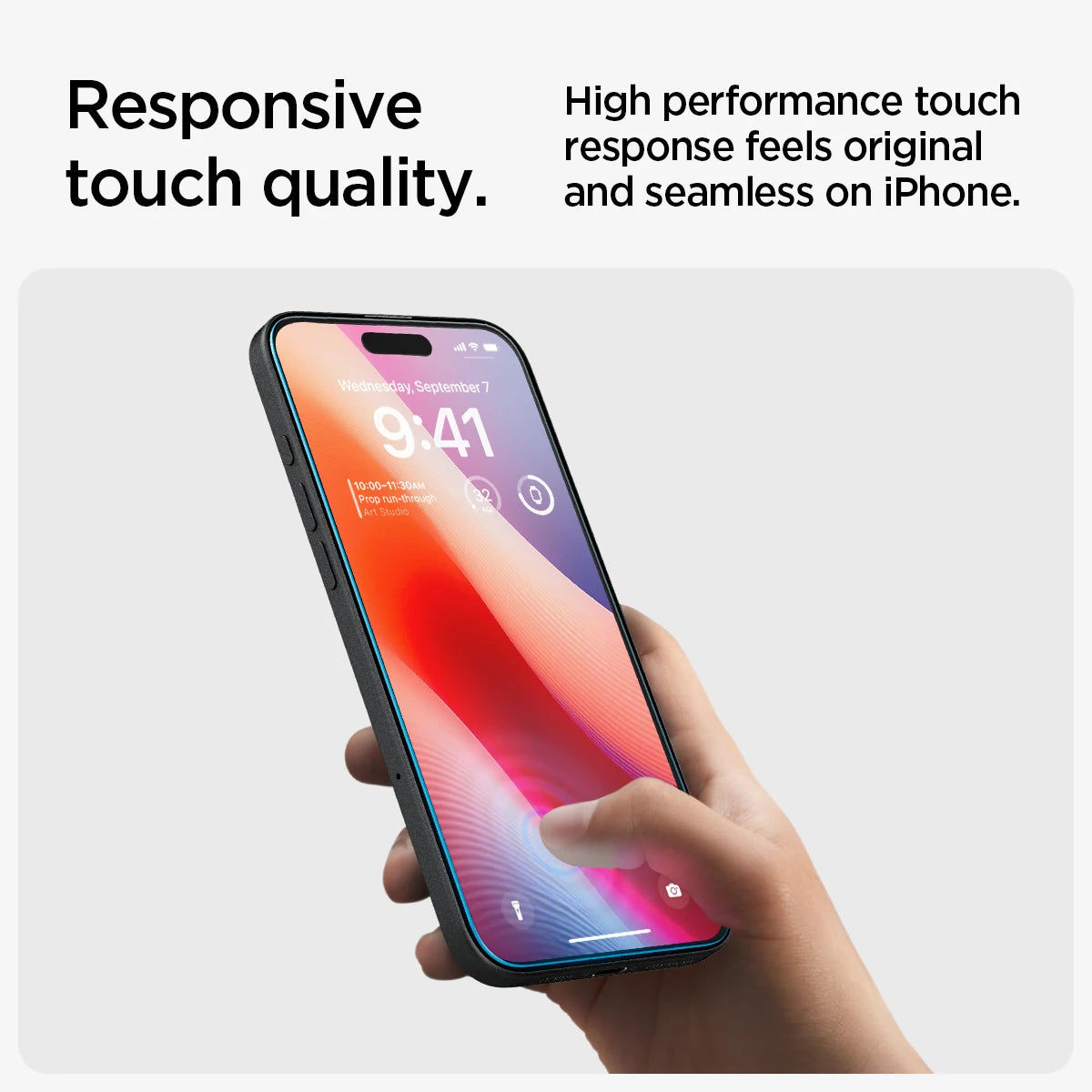Spigen Glas.tR EZ Fit iPhone 16 Plus / 15 Plus Tempered Glass Screen Protector (2Pack)